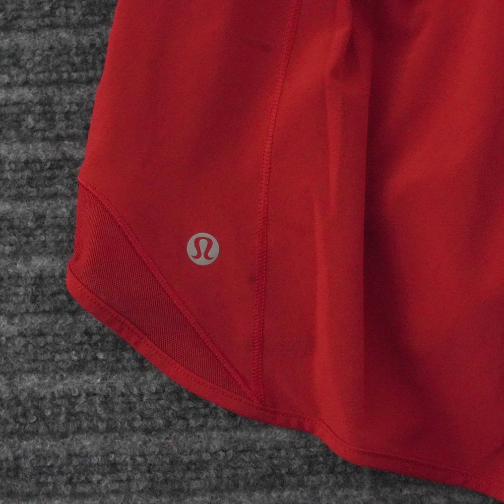 Lululemon Hotty Hot Short V Running Shorts Womens Size 8 Red 2.5 Inch Inseam - Picture 4 of 10